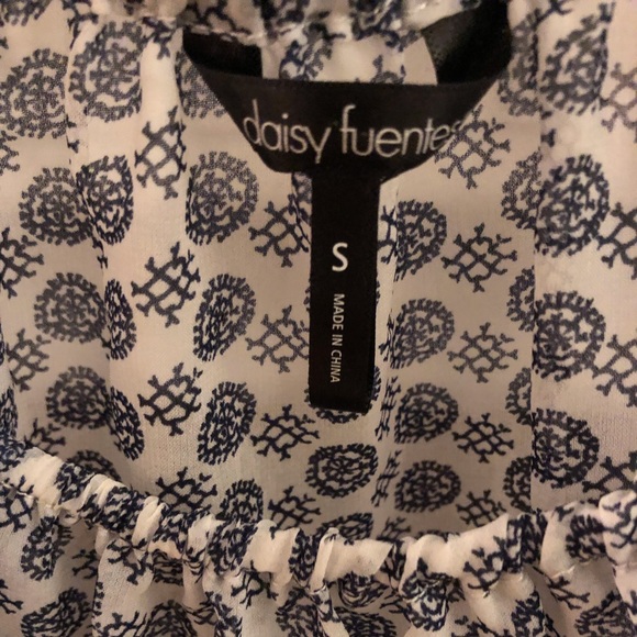 Navy blue/gray blouse - Picture 2 of 3